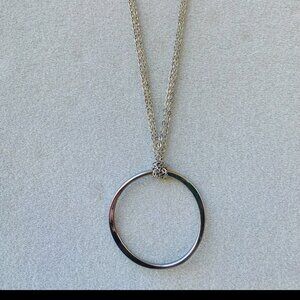 Vintage Cookie Lee Hoop necklace with a double chain